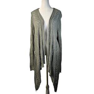 Torrid Women's‎ Cardigan Open Front Sweater Short Long NWT Size 3 Green